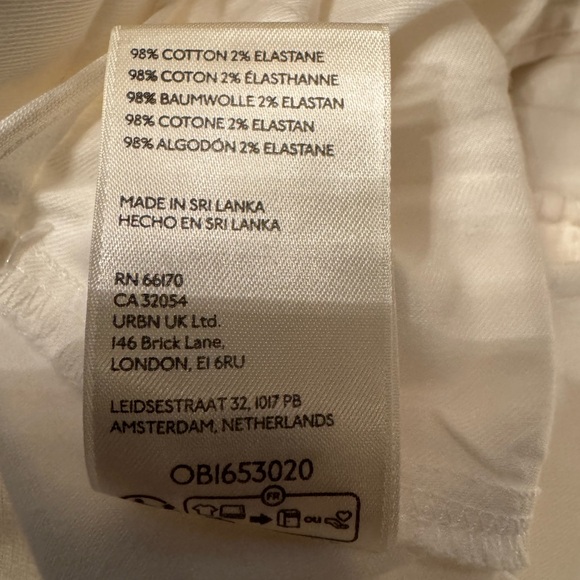 Anthropologie Maeve Women's Ivory White Cropped Cotton Pants Size 4P, 10, & 12 - Picture 11 of 11